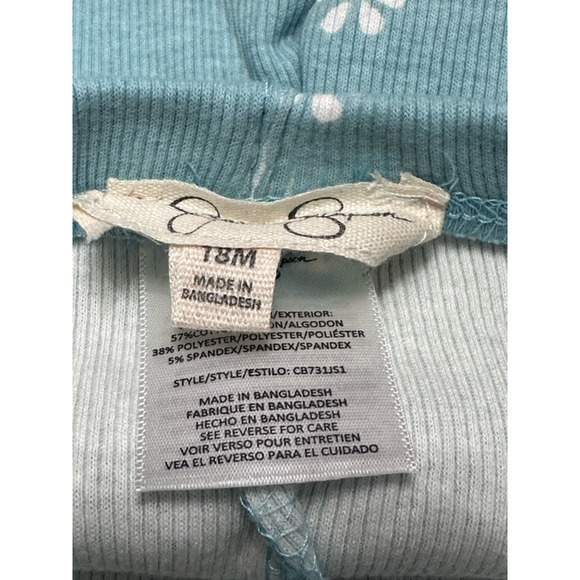 Jessica Simpson Capri Pants Elastic waistband Stretch Knit Fabric Blue 18M NWT - Picture 7 of 7